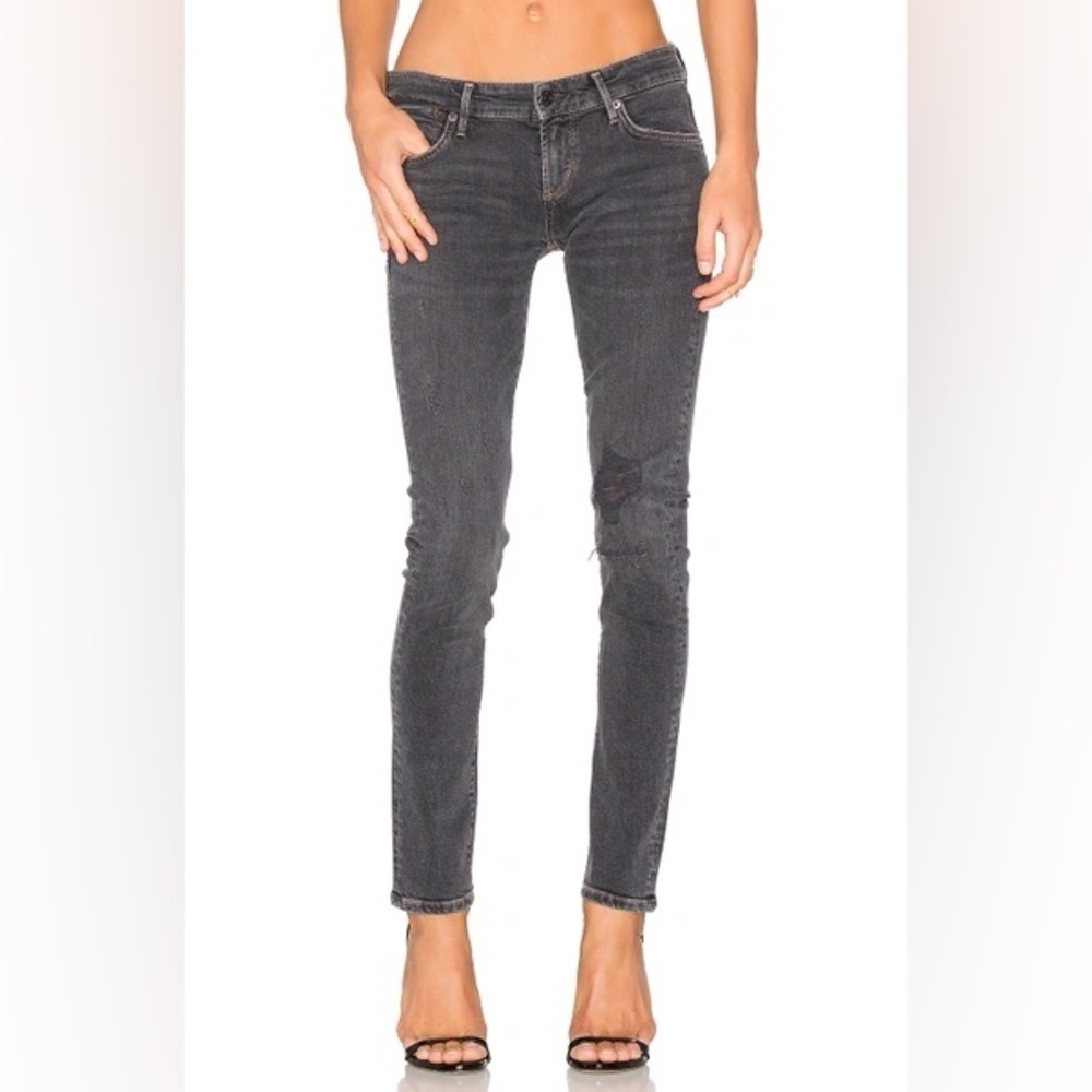 Agolde Women's Skinny Jeans - Dark Gray